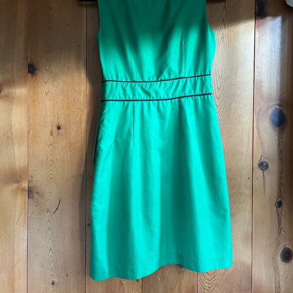 CLOSE OUT SALE Banana Republic Green Sleeveless Dress with Black Piping - Size 2 - Picture 5 of 5